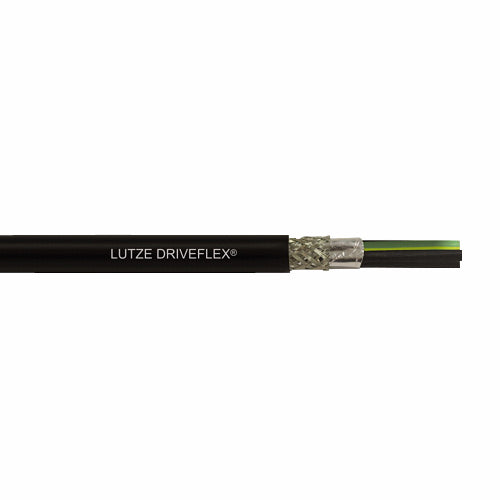 A2200603 (3×AWG6+3×AWG12) LUTZE DRIVEFLEX® XLPE (C) 3 Symmetrical 1000 V PVC VFD Cable Shielded