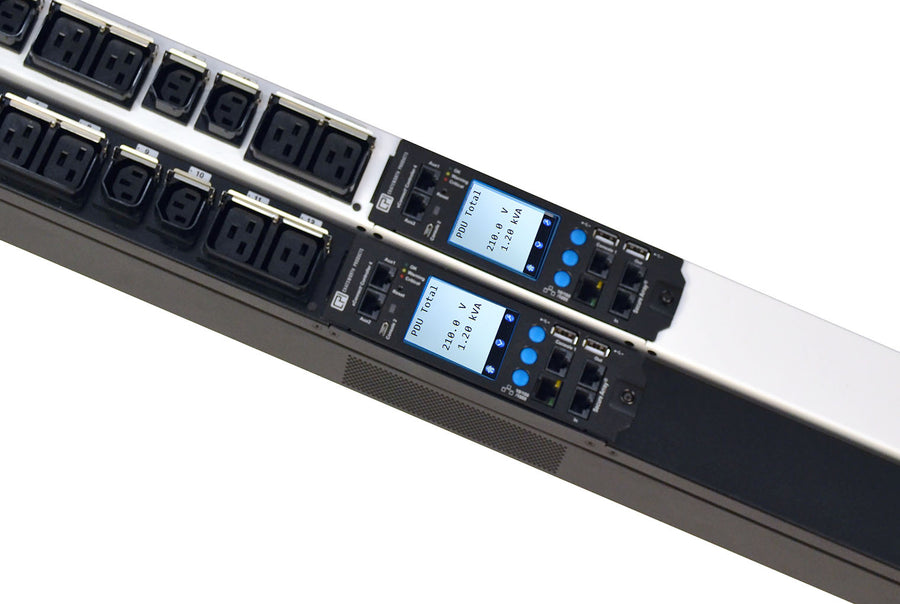 30A 5kW Monitored Pro eConnect PDU Black & Glacier CPI EA-4012-CE
