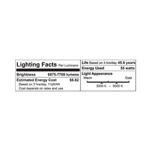 55 Watts LED Parking Garage Light 7,700 Lumens 30K/40K/50K-120-277V ECR-55W103s