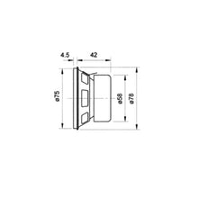8 Ohm 3.3" Full Range Driver 80–15000 Hz Magnetically Shielded 20 W F 8 SC 8028