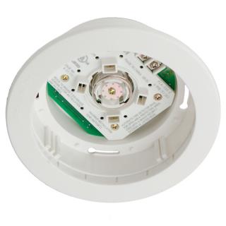 Conventional Flush Mount Smoke Detector Base 4 Wire with EOL Resistor White Bosch FCA-500-E