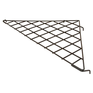 24" x 24" x 34-1/2" Triangular Shelf for Grid Panels Econoco BLKS/90