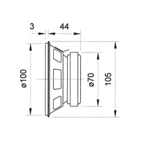 8 Ohm 4" Full Range Speaker 80–20000 Hz 30 W FR 10 2021