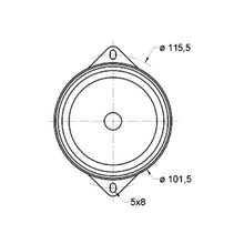4 Ohm 4" Full Range Loudspeaker 100–22000 Hz 20 W FR 10 F 4622
