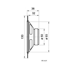 4 Ohm 4" Full Range Loudspeaker 100–22000 Hz 20 W FR 10 F 4622