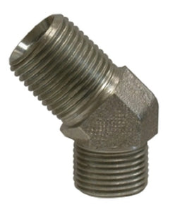 6" MJIC X 1/4" Male NPT 45 degree 37 Flare Fittings Stainless Steel Adapters SS2503-06-04