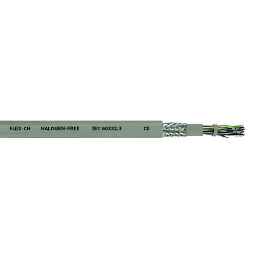 17 AWG 7 Cores 32/32 Stranded FLEX-CH BC Shielded Halogen-Free Power And Control Cable 1811707