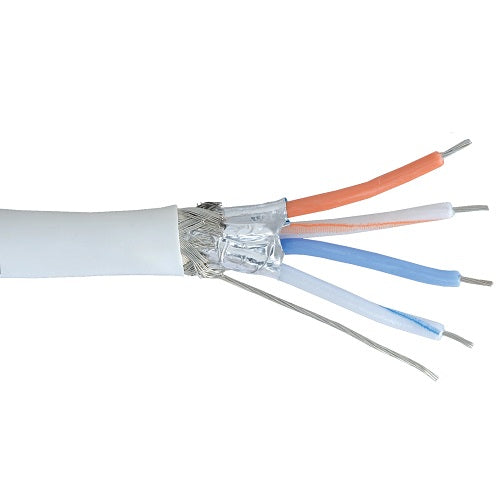 Computer Multi Conductor Non Plenum Foil And Braid Shielded Annealed TC Jacket Gray PVC Cable