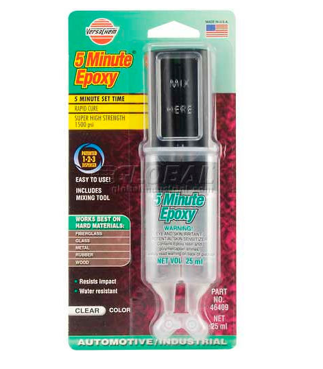 25ml VersaChem 5 Minute Clear Epoxy Syringe 46409