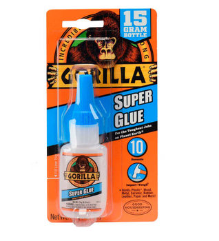 Gorilla Super Glue 15G Display 7805009