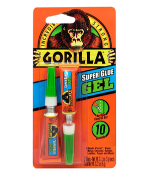 Gorilla Super Glue Gel 2-3G Tubes Display 7820002 (Pack Of 10)
