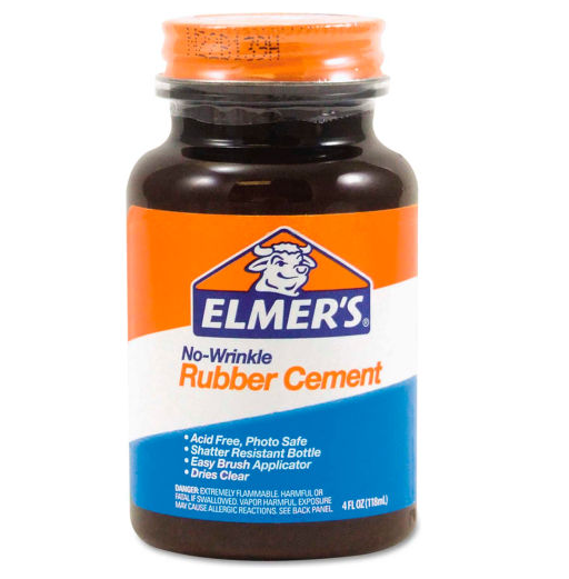 4 oz Elmer's Rubber Cement Repositionable E904