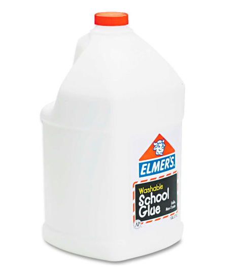 Elmers Washable School Glue, 1 gal, Liquid