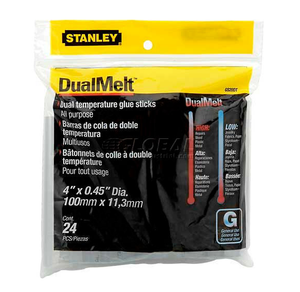 4" Stanley DualMelt Glue Sticks GS20DT (Pack Of 24)