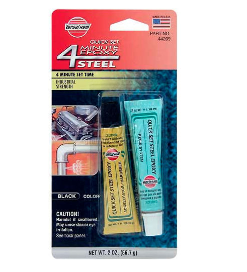 2 Oz VersaChem 4 Minute Steel Epoxy Tube 44209