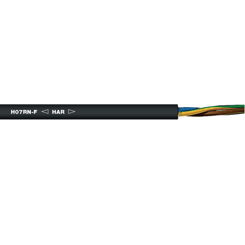 6 AWG 1 Core H07RN-F BC Rubber/Neoprene Heavy-Duty Flexible Cable 4100601