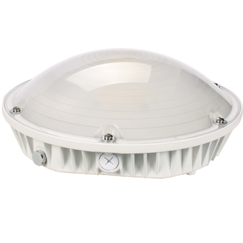 Aeralux Vermont Series 65-Watts 5000K CCT Microwave Sensor Outdoor Canopy Light