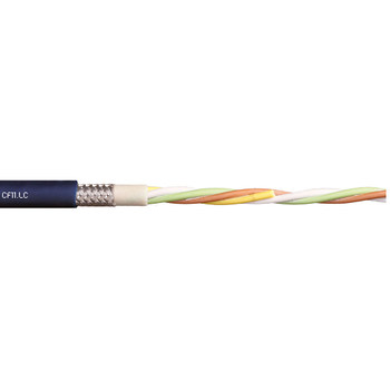 Igus CF11-02-02-02-PBA-LC 24 AWG 1P Stranded Bare Copper Shielded TC Braid TPE 50V Chainflex® CF11-LC Bus Cable
