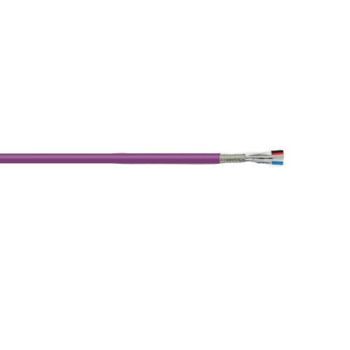 DeviceBus Tinned Copper Braid Foil Shield PUR Violet Jacket Industrial Automation Cable