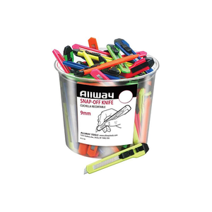 13 point 9mm Snap Off Neon Knife Bagged K13-50 (50 Pieces Per Bucket)