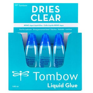 1.69 Oz Tombow Twin Lip Liquid Glue Permanent Clear 52180