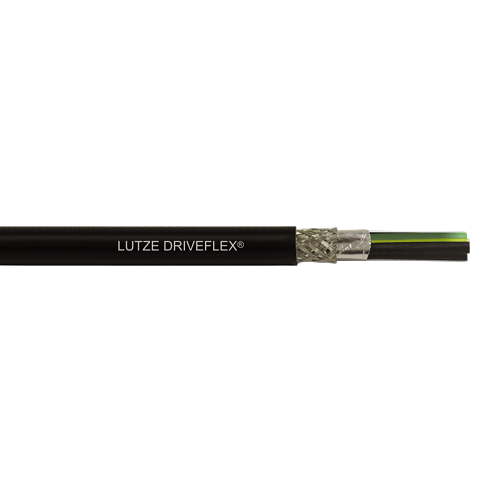 A1071204 12 AWG 4C LUTZE DRIVEFLEX® XLPE (C) 1 TSP PVC VFD Cable XHHW-2 Shielded