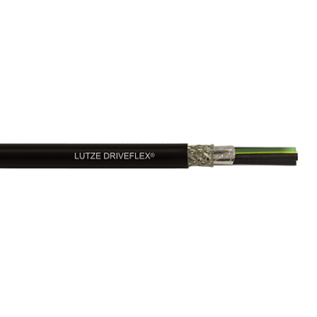 A1071004 10 AWG 4C LUTZE DRIVEFLEX® XLPE (C) 1 TSP PVC VFD Cable XHHW-2 Shielded