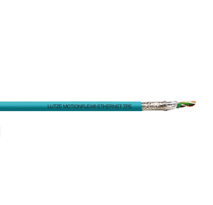 A1040019 LUTZE MOTIONFLEX&reg; ETHERNET (C) TPE 2x2xAWG24/7 Ethernet/Ethernet IP Cable Shielded