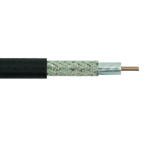 25 AWG (0.018") Solid LMR® Type BCCS Foil and Tin Copper Braid 50 Ohm Coax Cable CEWC-100