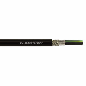 A2190103 (3&times;AWG1+3&times;AWG8) LUTZE DRIVEFLEX&reg; XLPE (C) 3 Symmetrical 2000 V PVC VFD Cable Shielded