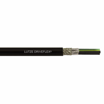 A2190403 (3×AWG4+3×AWG12) LUTZE DRIVEFLEX® XLPE (C) 3 Symmetrical 2000 V PVC VFD Cable Shielded