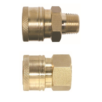 Male and Female Brass Couplers