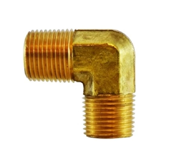 Male Forged 90 Degree Elbow MIP X MIP Brass Fitting Pipe
