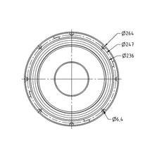 8 Ohm 10" Bass Midrange for PA Applications upto 4200 Hz 300 W PAW 25 3050