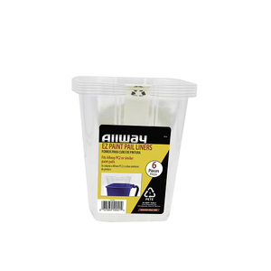 Allway 12-Piece Paint Project Kit with Paint Pail and 6 Liners 