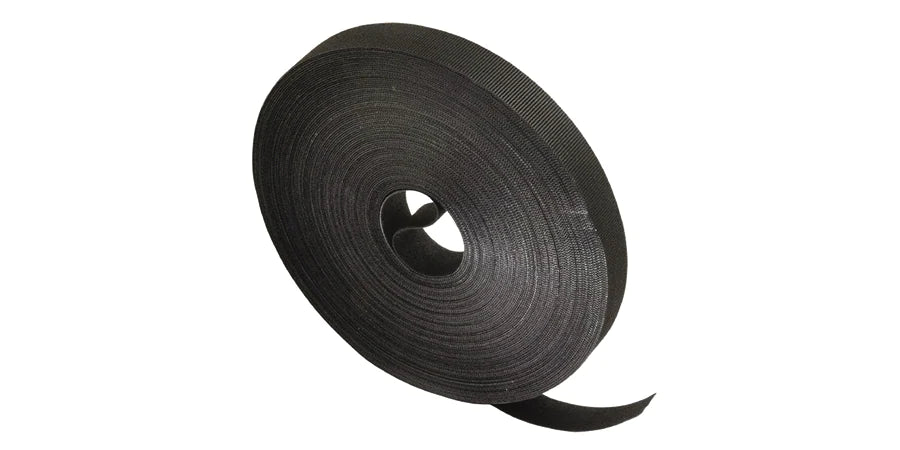 ONE WRAP Cable Tie Hook and Loop Black 1/2 in. x 25 yd. VELCRO 189755