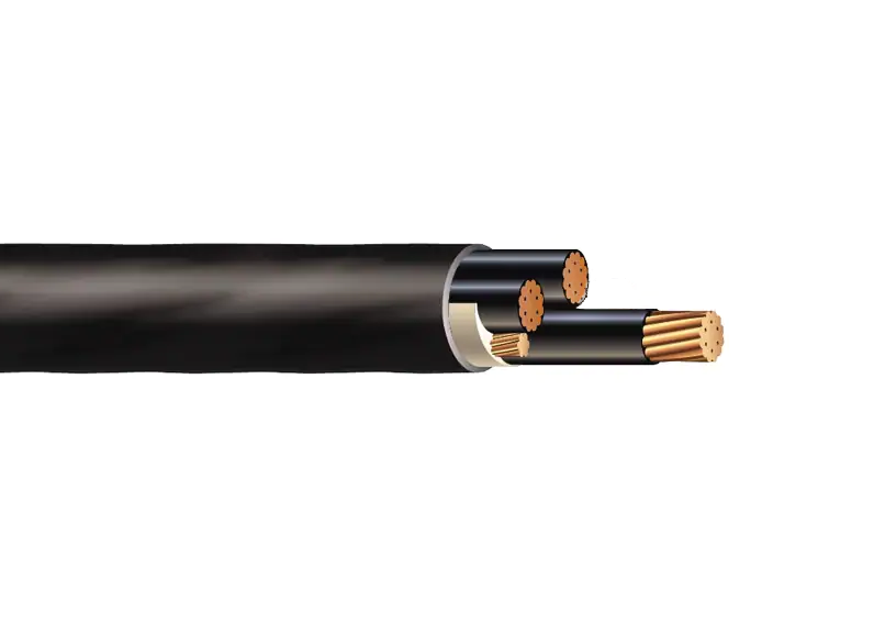 2 AWG 3C Unshielded Tray Cable W/ Ground XLPE Insulation PVC 2 AWG 3C Unshielded Tray Cable W/ Ground XLPE Insulation PVC
