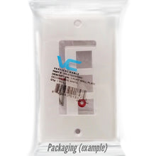 6-Port Keystone Wall plate With Decora Style 308-623D/6P/WH (Pack of 50)