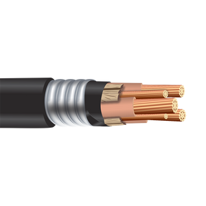 350 MV105 Three Conductor Non-shielded EPR Insulation PVC Jacket Copper Power Cable 2.4kV