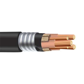 1/0 MV105 Three Conductor Non-shielded EPR Insulation PVC Jacket Copper Power Cable 2.4kV