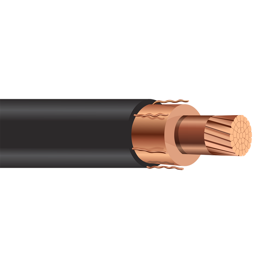 1/0 MV105 EPR Insulation CPE Jacket Shielded or Unshielded 100% or 133% Insulation Copper Power Cable 5KV / 8KV