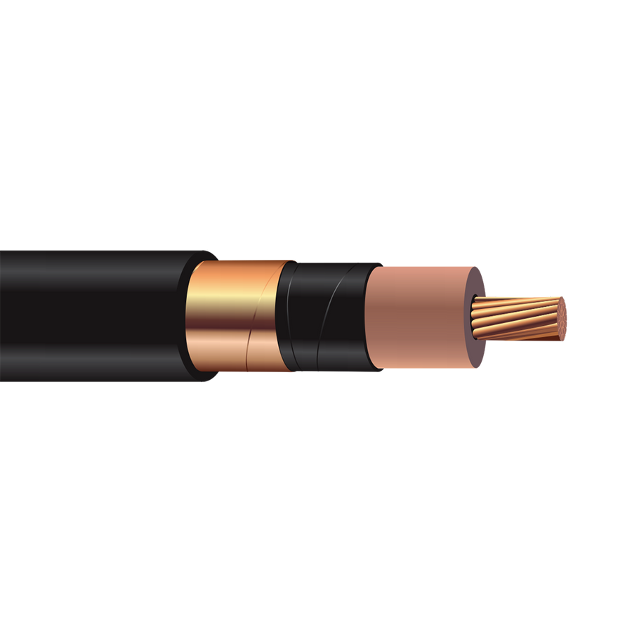 250 Type UL MV105 Single Conductor Shielded EPR Insulation PVC Jacket Copper Power Cable 24kV / 35kV