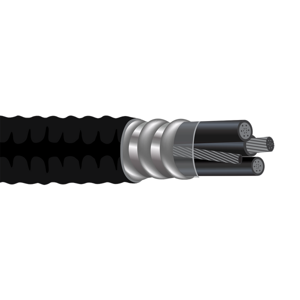 12/12C W/G Aluminum interlocked Armor AIA Copper Conductor Type MC Met