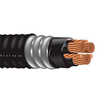 12 AWG 9C Type MC-HL Continuous Aluminum Armored Bare Copper Industrial Cable