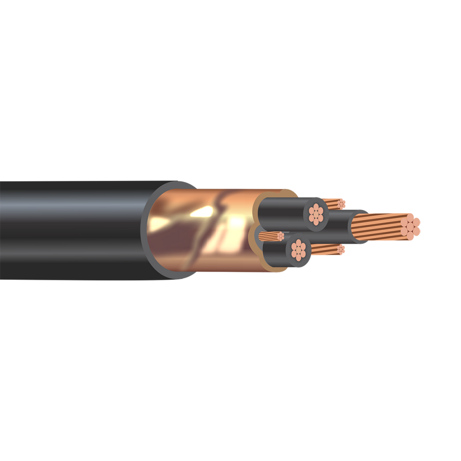 2 AWG 3C With 3/6 Ground Shielded XLP Insulation 600/1KV VFD Cable