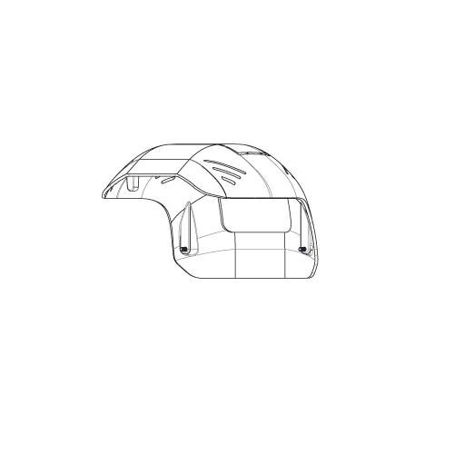 PTZ Cameras Sunshield for MIC 7100i white MIC-7100I-SNSHLD-W