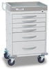Rescue Series General Purpose Medical Cart 6 White Drawers Detecto RC333369WHT