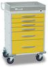 Rescue Series Isolation Medical Cart 6 Yellow Drawers Detecto RC333369YEL