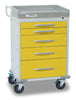 Rescue Series Isolation Medical Cart 5 Yellow Drawers Detecto RC33669YEL