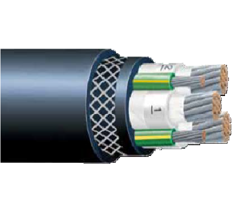 3 x 95 mm² TRDLRC Round Low Voltage 0.6/1KV Flexible Power And Control Reeling Cable